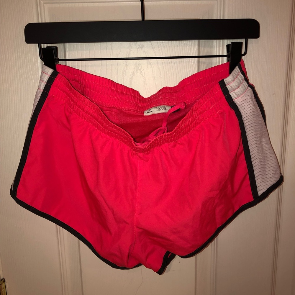 Neon running shorts